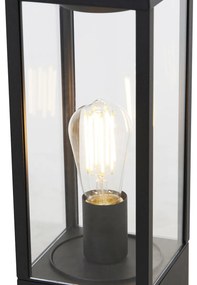 Industriële staande buitenlamp zwart 40 cm IP44 - Charlois Design E27 IP44 Buitenverlichting