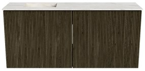Mondiaz Joya DLux 90cm toiletmeubel shadow met wastafel faye links zonder kraangat ostra