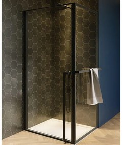 Riho Lucid GD201 Douchecabine - 200x80x100cm - zwart G005009121