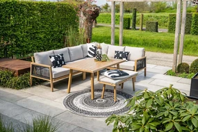 Garden Impressions Decala lounge dining set - met bankje - 6-delig