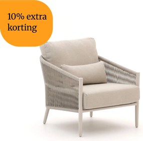 + 10% kassakorting | Lounge tuinstoel | Bellagio Mineo | Rope (touw) | Taupe | Kees Smit Tuinmeubelen