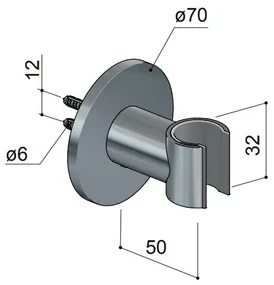 Hotbath Cobber Wandsteun Rosé Goud M514