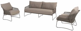 4 Seasons Outdoor Moretti loungeset terre  Loungeset    bruin weerbestendig