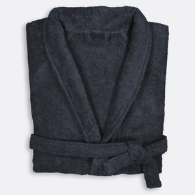 Badjas in badstof, sjaalkraag, 450g/m², Haxel