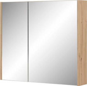 Saqu spiegelkast 80x14x70cm naturel eiken