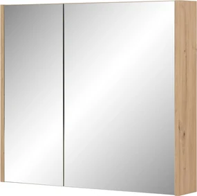 Saqu spiegelkast 80x14x70cm naturel eiken