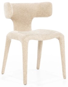 Eleonora Porto Beige Eetkamerstoel Volledig Stof