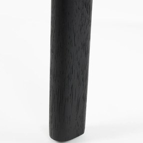 Zuiver Northwood Black Houten Eetkamerstoel Zwart Minimalistisch