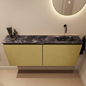 Mondiaz Ture DLux toiletmeubel 120cm oro met wastafel lava rechts zonder kraangat