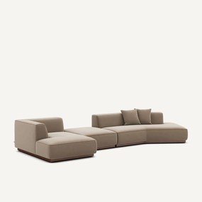 Open hoekbank links XL fluweel, Jacopo