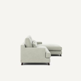 Hoekbank van stonewashed fluweel, ALWINE