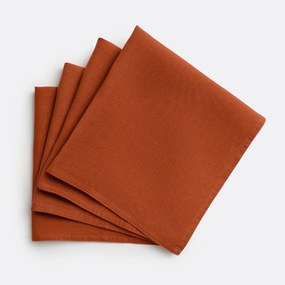 Set van 4 servetten van gewassen linnen Victorine