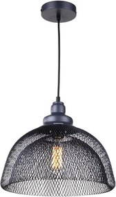 Gaaslamp Industrieel Design Hanglamp, E27 Fitting, ?35x30cm, Zwart