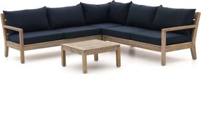 Hoek loungeset ROUGH | 5 personen | Loungeset Old Teak Greywash | Hoekbank Teakhout | 230x230cm | Kees Smit Tuinmeubelen