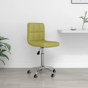 vidaXL Kantoorstoel draaibaar stof groen