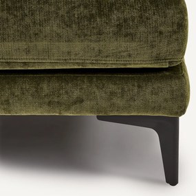 Voetensteun met dienblad, fluweelmix, MODERNISTE, ontwerp Emmanuel Gallina
