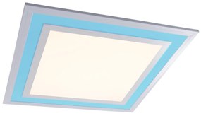 Modern LED paneel wit 44,5x44,5 cm incl. LED dim to warm RGB - Aziza vierkant Binnenverlichting Lamp