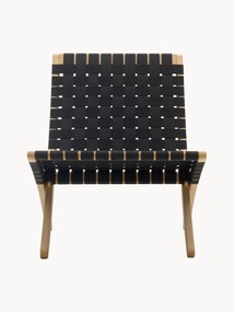 Inklapbaar loungefauteuil MG501 Cuba met handgevlochten zitvlak en rugleuning