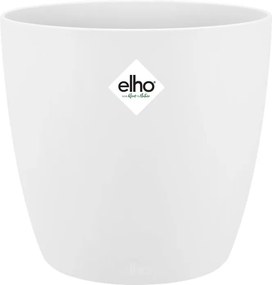elho Brussels Rond 25 - Wit (Wit) - Diameter 24 x H 23 cm - Ideaal voor binnen - 100% gerecycled