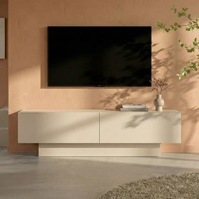 TV Meubel Met Opbergruimte Beige - 160x47x45cm.