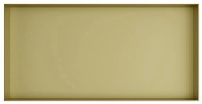 Hotbath &More frameless inbouwnis 30x60x10cm geborsteld messing PVD