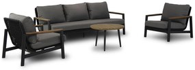 Stoel en Bank Loungeset 5 personen Aluminium/Rope Grijs  Coco Ralph/Montana