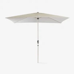 Parasol In Stof En Staal (200x300 Cm) Itzal Tapioca Beige - Sklum