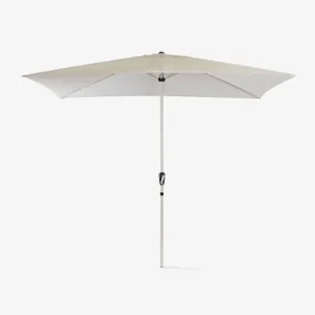 Parasol Van Stof En Aluminium (200x300 Cm) Itzal Tapioca Beige - Sklum