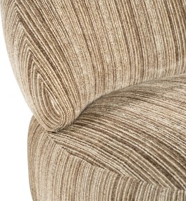 Retro Stoffen Fauteuil Bruin