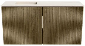 Mondiaz Joya DLux 80cm toiletmeubel dusk met wastafel faye links zonder kraangat meli