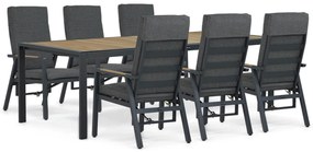 Tuinset 6 personen 240 cm Aluminium Grijs Lifestyle Garden Furniture Marseille/Valence