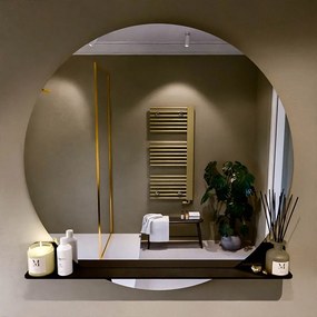 Mondiaz Spot spiegel rond Ø120cm met planchet army