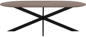 Goossens Excellent Eettafel Uniek, Semi rond 200 x 100 cm