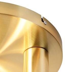 Smart plafondlamp met dimmer goud rond incl. 3 Wifi G95 - Facil Design, Modern E27 Binnenverlichting Lamp