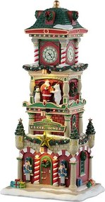 Lemax Santa's Wonderland Kersthuisje - The Village Square Clock Tower - Met Verlichting - 2025