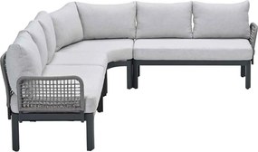 Garden Impressions Milan loungeset 4-delig - donker grijs