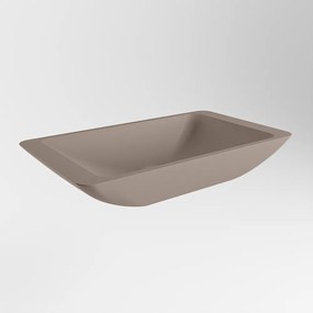 Mondiaz Topi Solid Surface waskom 60x35cm smoke