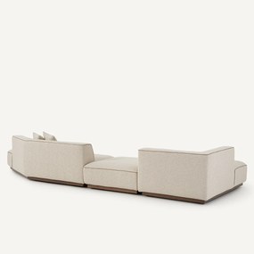 Open hoekbank links XL bouclette, JACOPO