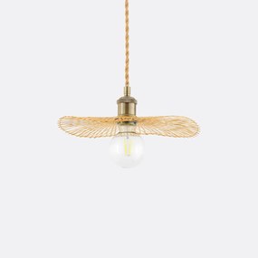 Luchtige hanglamp in bamboeØ30 cm, Ezia