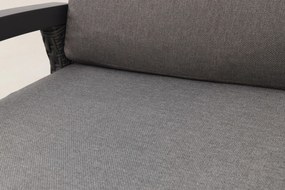 Verstelbare loungestoel met voetensteun - Darwin - antraciet