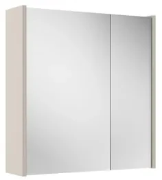 Adema Prime Spiegelkast - 60x63x16cm - inclusief zijpanelen - cotton (beige) SW1212815/SW892634