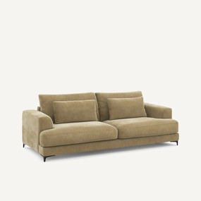 4-zits slaapbank van stonewashed fluweel, Marsile