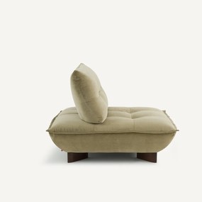 Modulaire fauteuil in linnen fluweel, KAORI