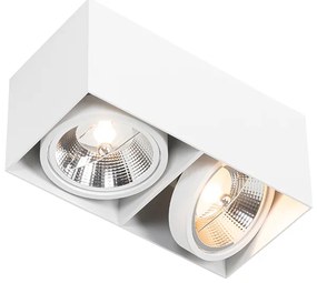 Smart spot wit rechthoekig 2-lichts incl. 2 Wifi GU10 111mm - Box