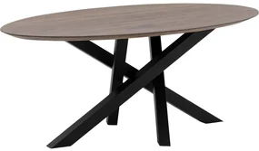 Goossens Excellent Eettafel Mente, Ovaal 180 x 100 cm