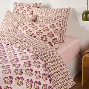 Dekbedovertrek in gewassen katoen, bloemenprint, ANTES