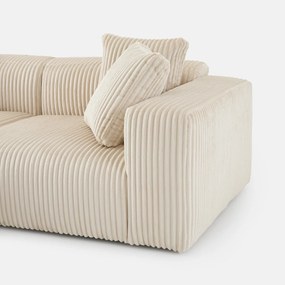 XL corduroy hoekbank links, LIORA