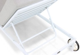 Santika Mulsanne Lounger Aluminium Wit
