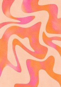Ilustratie Abstract Wave - Peach Fuzz, Baroo Bloom