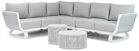 Hoek loungeset 6 personen Rope Wit  Santika Furniture Santika Corniche